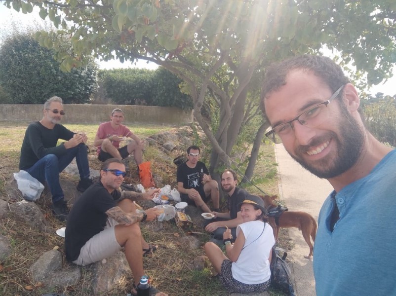 Neta98 maakt plezier tijdens het BeWelcome evenement “Les copains d’abord” in Sète / Zuid-Frankrijk.